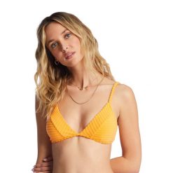 Góra od stroju kąpielowego Billabong In The Loop Charlie Fixed. Żółte bikini damskie Billabong, bez wzorów. Za 89.99 zł.