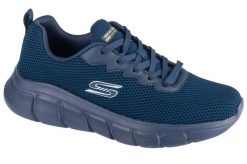 Buty sportowe męskie Skechers Bobs B Flex Chill. Niebieskie buty sportowe na co dzień męskie Skechers, z tkaniny, bez zapięcia, trekkingowe. Za 276.00 zł.