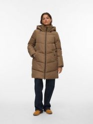 Vero Moda Kurtka pikowana w kolorze jasnobrązowym rozmiar: XS. Brązowe kurtki damskie Vero Moda, xs, bez wzorów, bez kaptura. Za 131.12 zł.