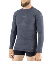 Koszulka termoaktywna męska Viking Lava, longsleeve Merino PrimaLoft. Szare bielizna termoaktywna męska VIKING, m, bez wzorów, z wełny. Za 192.00 zł.