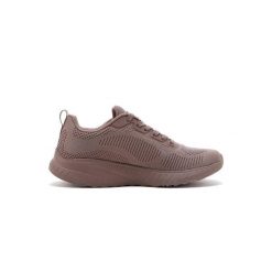 Buty sportowe Sneakersy damskie, Bobs Squad Chaos - Face Off. Brązowe buty sportowe na co dzień damskie Skechers, bez wzorów, trekkingowe. Za 259.99 zł.
