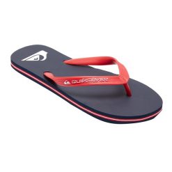 Japonki plażowe męskie Quiksilver Molokai Core. Czerwone klapki i japonki męskie Quiksilver, z gumy. Za 84.99 zł.