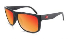 Okulary przeciwsłoneczne dla dorosłych - kategoria 3 z polaryzacją - Matte Black. Czarne okulary przeciwsłoneczne męskie KNOCKAROUND. Za 149.60 zł.