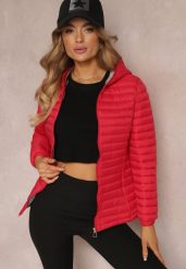 Czerwona Kurtka Pikowana Paranaina. Czerwone kurtki damskie Renee, m, z aplikacjami, bez kaptura. Za 159.99 zł.