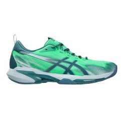 Buty sportowe Asics SonicSmash FF zielone. Zielone buty sportowe na co dzień damskie Asics, z meshu, bez zapięcia. Za 588.65 zł.