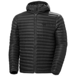 Kurtka z kapturem Helly Hansen Sirdal Insulator. Czarne kurtki męskie Helly Hansen, m, bez wzorów, z materiału, z kapturem. Za 421.92 zł.