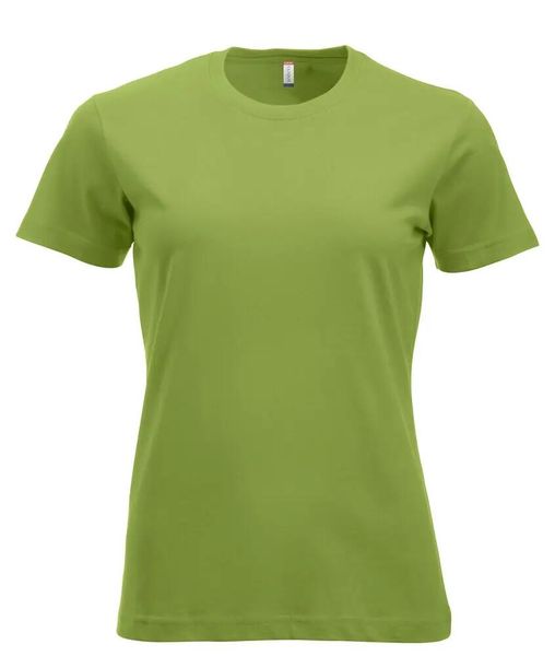 Clique New Classic-T Women – T-shirt z ringspun bawełny, współczesny krój. Zielone t-shirty damskie CLIQUE, xs, bez wzorów, z bawełny, bez kołnierzyka. Za 104.80 zł.