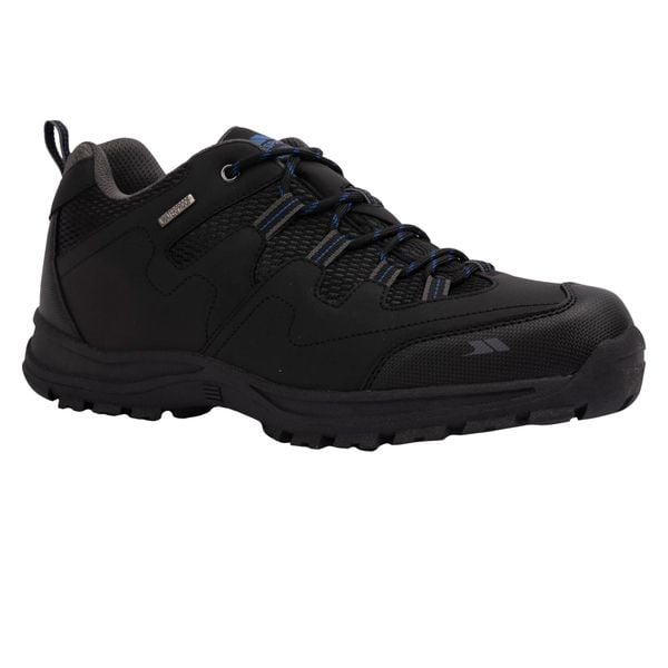 Buty Turystyczne Męskie Finley Low Cut. Czarne buty trekkingowe męskie Trespass, z materiału, bez zapięcia, trekkingowe. Za 272.99 zł.