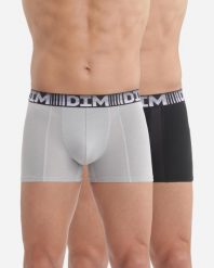 Zestaw 2 bokserków DIM 3D Flex Air Sport. Białe bokserki męskie DIM, bez wzorów, z bawełny. Za 163.00 zł.