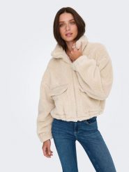 ONLY Kurtka przejściowa w kolorze beżowym rozmiar: S. Brązowe kurtki damskie Only, s, bez wzorów, z materiału, bez kaptura. Za 146.28 zł.