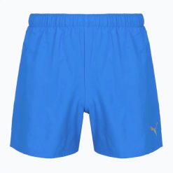 Spodenki do biegania męskie PUMA Run Ultraweave 2in1 Shorts. Czarne szorty męskie Puma, z materiału, bez kołnierzyka. Za 149.99 zł.