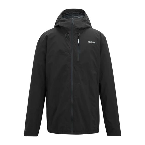 Kurtka wodoodporna Regatta Radler. Czarne kurtki męskie Regatta, bez wzorów, eleganckie, bez kaptura. Za 403.50 zł.