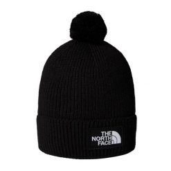 Czapka zimowa The North Face LOGO BOX POM BEANIE. Czarne czapki męskie The North Face, na zimę, bez wzorów. Za 124.99 zł.