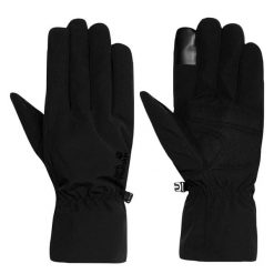 Rękawiczki trekkingowe Jack Wolfskin Highloft. Czarne rękawiczki męskie Jack Wolfskin, na zimę, bez wzorów. Za 189.99 zł.