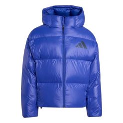 Kurtka puchowa adidas Z.N.E. Climawarm. Niebieskie kurtki treningowe męskie Adidas, l, bez wzorów, z materiału, climawarm (adidas). Za 552.00 zł.