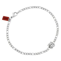 Bransoletka HUGO. Szare biżuteria dla mężczyzn Hugo, srebrne. Za 259.99 zł.