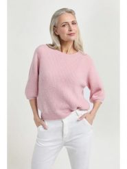 Josephine & Co Sweter "Day" w kolorze jasnoróżowym rozmiar: XL. Różowe swetry klasyczne damskie Josephine & Co, xl, z wełny, bez kołnierzyka. Za 237.17 zł.