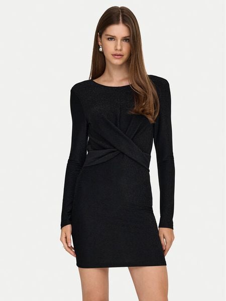 ONLY Sukienka koktajlowa Rich 15360278 Czarny Regular Fit. Czarne sukienki damskie Only, s, bez wzorów, z syntetyku, wizytowe, bez kołnierzyka, bez ramiączek. Za 109.99 zł.