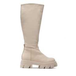Kozaki Steve Madden. Brązowe kozaki damskie Steve Madden, bez obcasa, na płaskiej podeszwie. Za 889.99 zł.