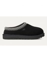 UGG Skórzane kapcie "Tasman II" w kolorze czarnym rozmiar: 38. Czarne kapcie damskie Ugg, ze skóry. Za 550.36 zł.