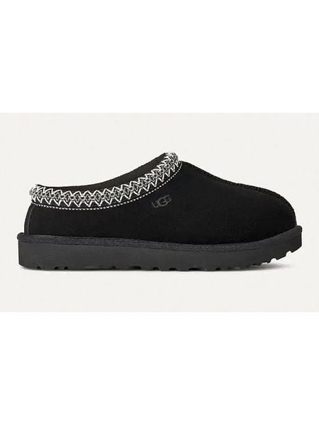 UGG Skórzane kapcie "Tasman II" w kolorze czarnym rozmiar: 36. Czarne kapcie damskie Ugg, ze skóry. Za 550.36 zł.