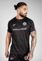Jersey Gorilla Wear Stratford. Czarne szorty sportowe męskie GORILLA WEAR, l, z jersey, na fitness i siłownię. Za 171.55 zł.
