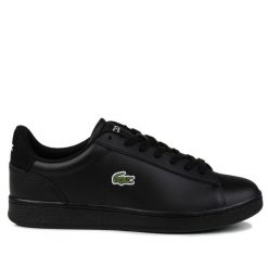 Buty męskie trampki sportowe Lacoste CARNABY SET. Czarne trampki i tenisówki męskie Lacoste, bez wzorów, z gumy, bez zapięcia. Za 378.00 zł.