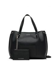 Armani Exchange Torebka XW001211 AF15625 UC001 Czarny. Czarne torebki klasyczne damskie Armani Exchange, bez wzorów, ze skóry, bez dodatków. Za 809.99 zł.