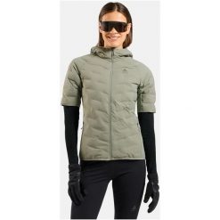 Kamizelka puchowa Odlo Vest ZEROWEIGHT INSULATOR SHORT SLEEVE. Zielone kamizelki damskie Odlo, l, z elastanu, krótkie. Za 899.99 zł.