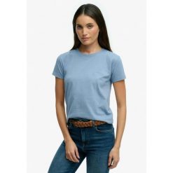 Koszulka damska Superdry Essential Logo. Niebieskie t-shirty damskie Superdry., xs, bez wzorów, bez kołnierzyka. Za 149.35 zł.