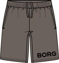 Bjorn_borg BORG 9" SHORTS - FALCON. Brązowe szorty męskie Björn Borg, bez wzorów. Za 247.00 zł.