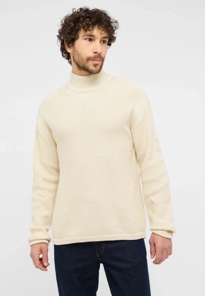 Mustang Style Elwood Light Gray 1015816 3003 MĘSKI SWETER. Szare swetry męskie Mustang, m, bez wzorów, z bawełny, bez kołnierzyka. Za 149.99 zł.