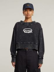 G-Star Bluza w kolorze antracytowym rozmiar: L. Czarne bluzy bez kaptura damskie G-Star, l, z bawełny. Za 162.49 zł.