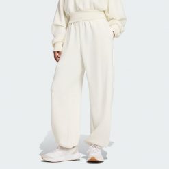 Spodnie Soft Lux Loose. Brązowe spodnie dresowe damskie Adidas, l, na fitness i siłownię. Za 329.00 zł.