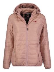 Geographical Norway Kurtka pikowana "Atika" w kolorze jasnoróżowym rozmiar: XL. Różowe kurtki damskie Geographical Norway, xl, z aplikacjami, bez kaptura. Za 144.92 zł.