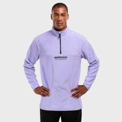 Bluza z grubego polaru do sportów zimowych męska Aurora. Niebieskie bluzy bez kaptura męskie SIROKO, m, z polaru. Za 292.00 zł.
