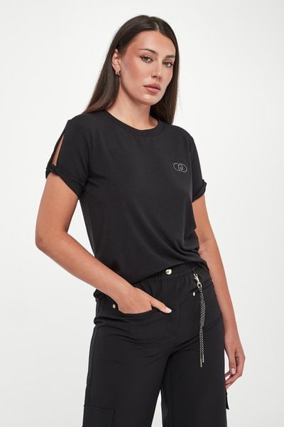 T-shirt damski bambusowy LIU JO. T-shirty damskie Liu Jo, xs, bez wzorów, bez kołnierzyka. Za 299.00 zł.