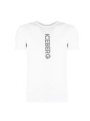 Iceberg T-Shirt "C-Neck" | F013639A | Mężczyzna | Biały. Białe t-shirty męskie Iceberg, l, bez wzorów, z bawełny, bez kołnierzyka. W wyprzedaży za 359.00 zł.