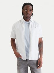 Tommy Hilfiger Koszula MW0MW42450 Biały Regular Fit. Białe koszule męskie Tommy Hilfiger, m, bez wzorów, z bawełny, bez kołnierzyka, bez ramiączek. Za 369.99 zł.