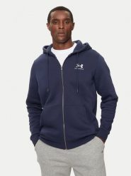 Under Armour Bluza Essential 1373881 Granatowy Regular Fit. Niebieskie bluzy bez kaptura męskie Under Armour, l, z bawełny. Za 329.99 zł.