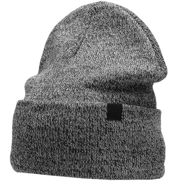 Męska czapka 4F H4Z22 średni szary melanż M. Szare czapki męskie 4f, na jesień, bez wzorów, sportowe. Za 41.99 zł.