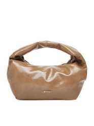 JENNY Torebka C-JEN-S-002-08 Beżowy. Brązowe torebki klasyczne damskie Jenny, bez wzorów, z materiału, bez dodatków. Za 129.99 zł.