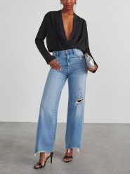 Milan Kiss Bluzka w kolorze czarnym rozmiar: L. Czarne bluzki damskie Milan Kiss, l, bez wzorów, bez kołnierzyka, bez ramiączek. Za 130.99 zł.