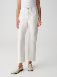 OPUS Dżinsy "Lani" - Regular fit - w kolorze białym rozmiar: 34/L26. Białe jeansy damskie Opus, z podwyższonym stanem. Za 173.99 zł.