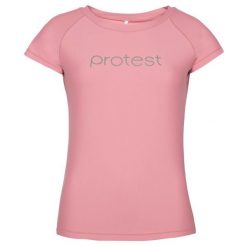 Koszulka z filtrem UV damska Protest PRTKILDA, rashguard. Czerwone bluzki damskie Protest, xl, bez wzorów, sportowe, bez kołnierzyka, bez ramiączek. Za 201.00 zł.