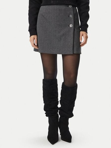 Guess Spódnica mini W6BD21 K6218 Szary Regular Fit. Szare spódniczki damskie Guess, xs, z aplikacjami, z syntetyku, mini. Za 335.99 zł.