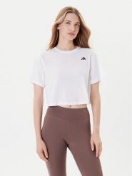 Adidas Koszulka techniczna Train Essentials JC9556 Biały Loose Fit. Białe bluzki sportowe damskie Adidas, m, bez wzorów, z syntetyku, bez ramiączek. Za 119.99 zł.