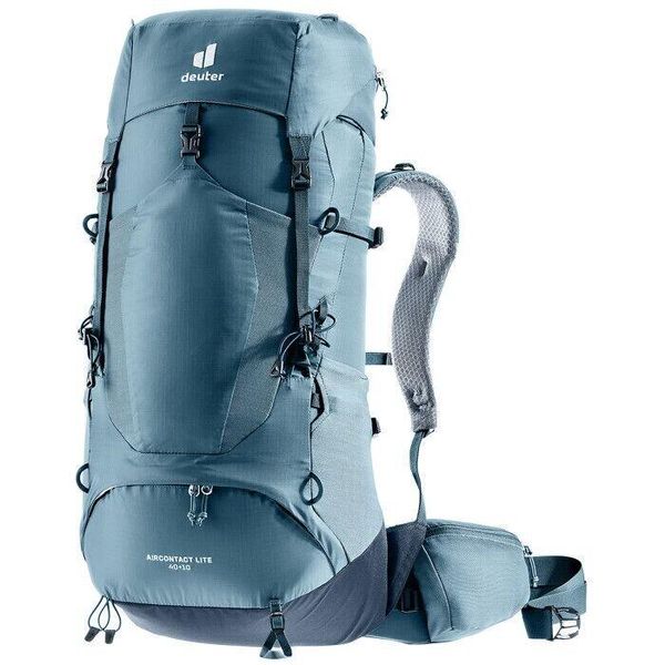 Plecak trekkingowy Deuter Aircontact Lite 40 + 10 - atlantic/ink. Niebieskie plecaki męskie Deuter, bez wzorów. Za 807.99 zł.