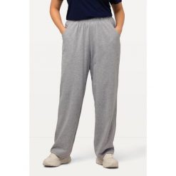 Damskie Spodnie dresowe prosty krój gumka w pasie. Szare spodnie dresowe damskie Ulla Popken, plus size, z bawełny. Za 143.99 zł.