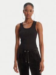 Juicy Couture Top Thin Strap JCWLV126308 Czarny Slim Fit. Czarne topy damskie Juicy Couture, s, bez wzorów, z bawełny, bez ramiączek. Za 179.99 zł.
